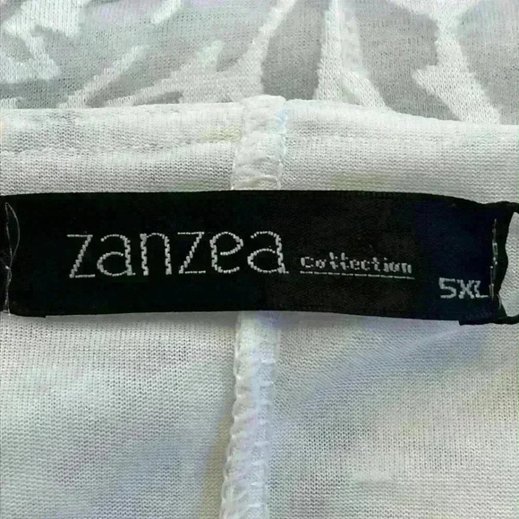 Zanzea Women’s Dress Plus Size 5X White Burnout Maxi Partially Lined - Picture 3 of 8